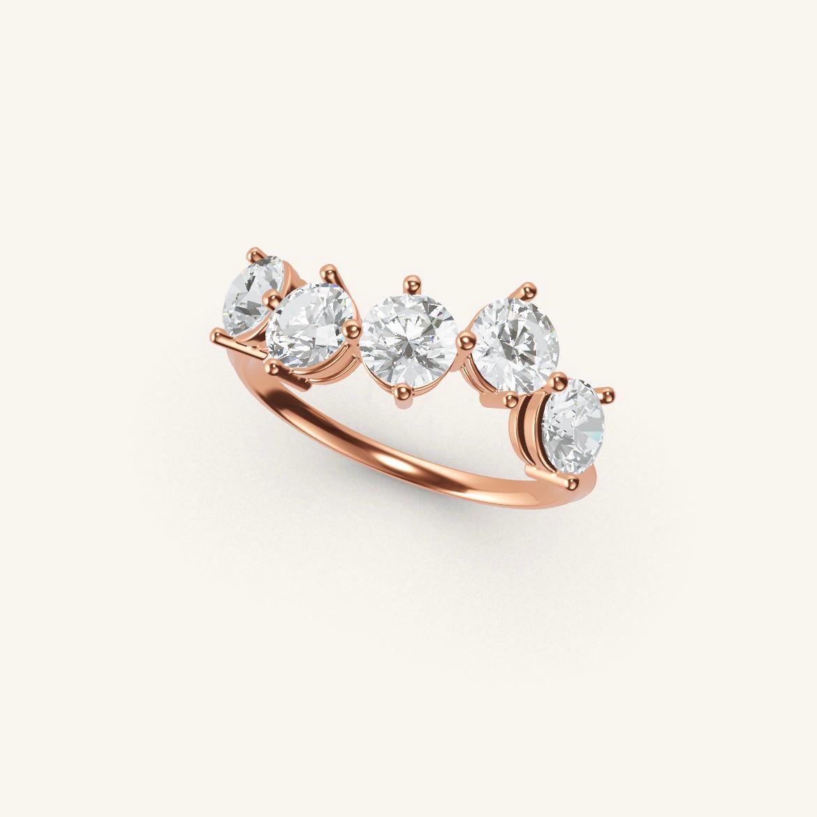 Pantheon - Round Diamond - 0.3 carat - Rose Gold