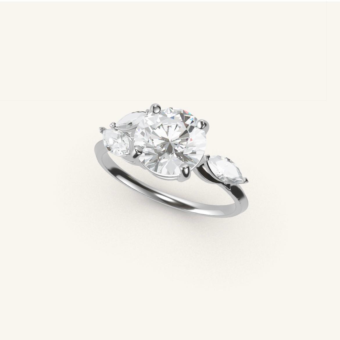 Tuileries - Round Diamond - 1.4 carat - White Gold